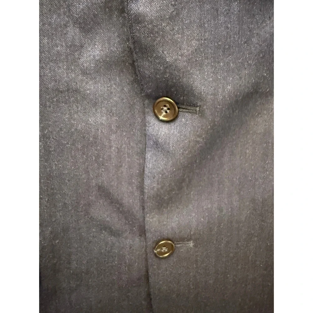 Jos A Bank 100% Wool 42 Long Dark Blue‎ Suit Sports Jacket Blazer